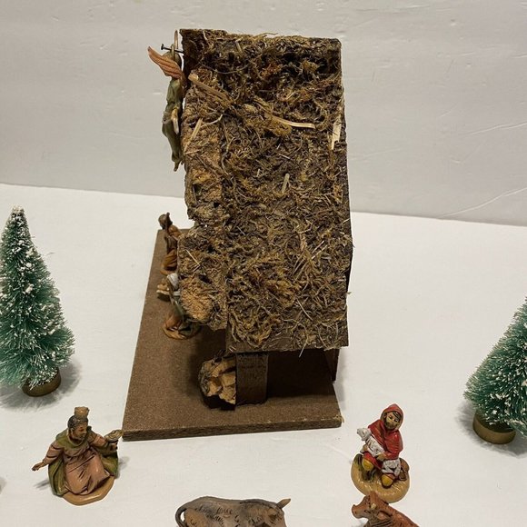 vintage 1989 fontanini manger nativity lot Mary Joseph Jesus Wise Men Animals - Picture 2 of 12